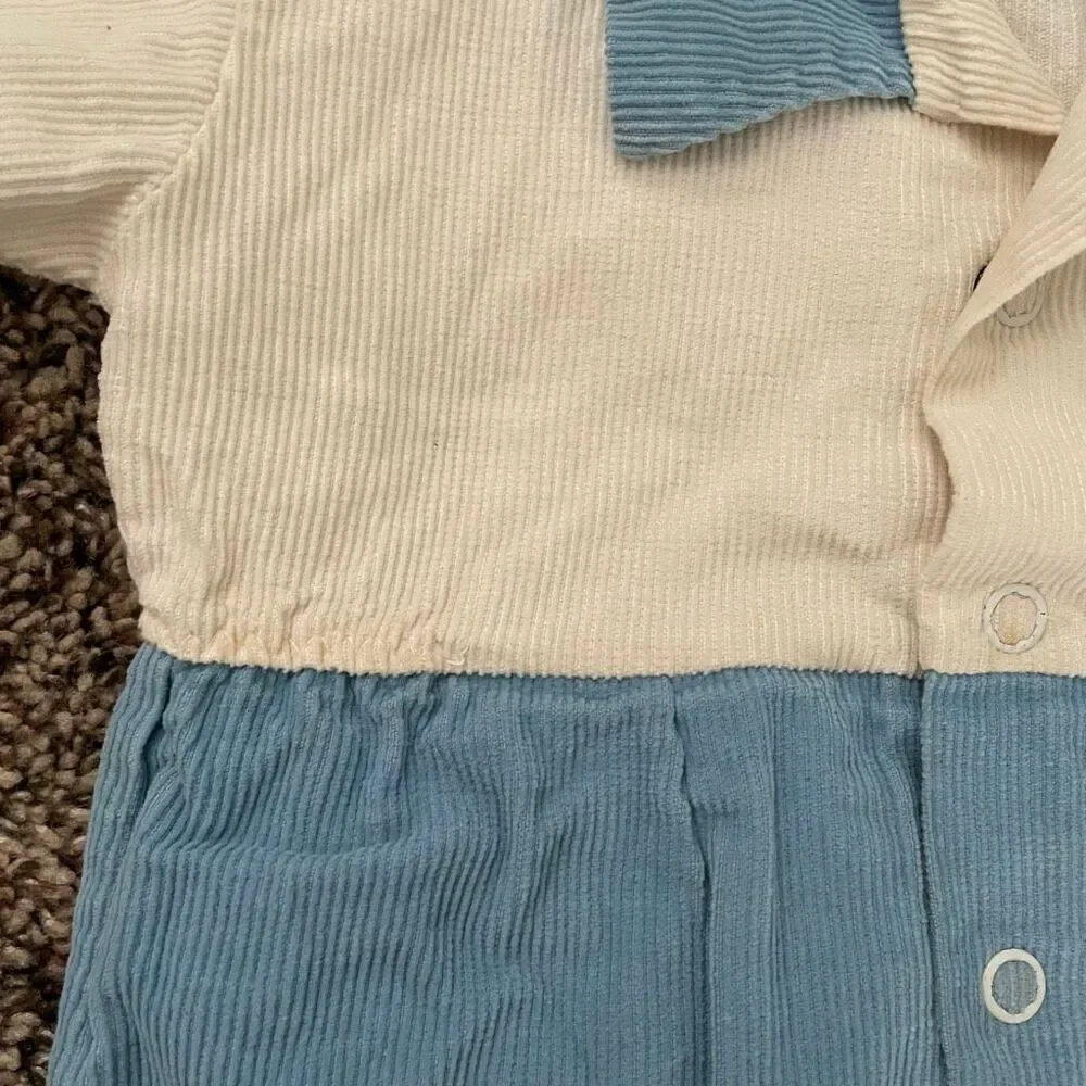 Vintage baby boy rompers 6-12 months